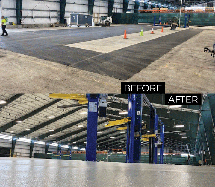 urethane cement floor project
